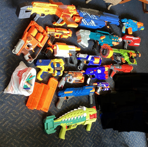 Huge nerf gun lot - , of