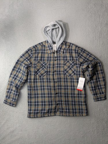 Wfs flannel hooded jacket - wfs, mens