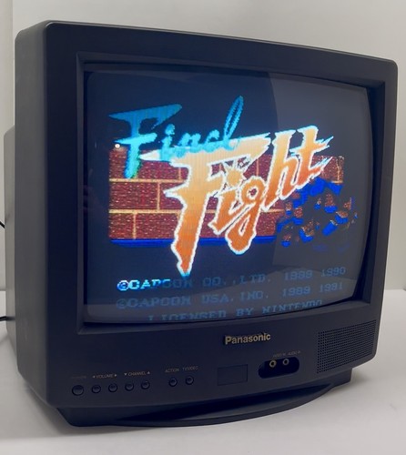 Crt vintage panasonic color - crt, tv
