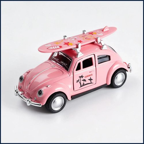 Pink volkswagen beetle - pink,