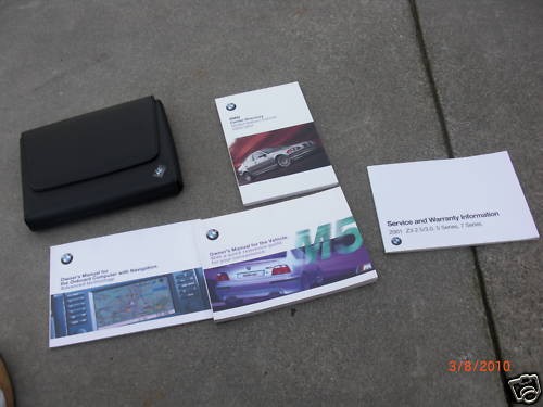 2001 bmw e39 oem owner - e39, owner's