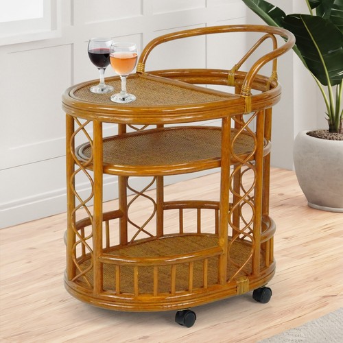 Trolley handmade rattan wicker - handmade,