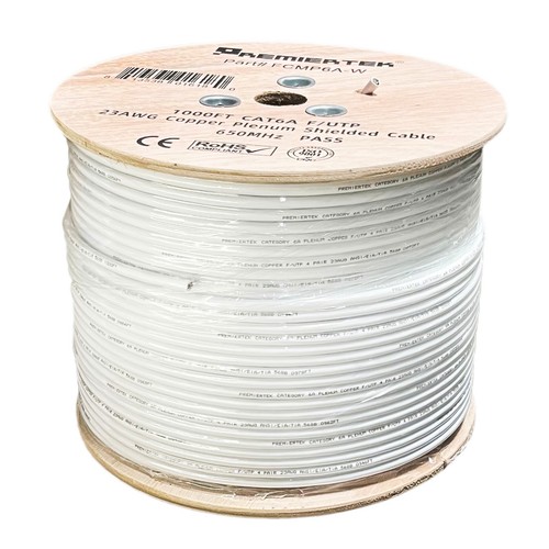 Cat6a 1000ft 650mhz copper - cat6a,