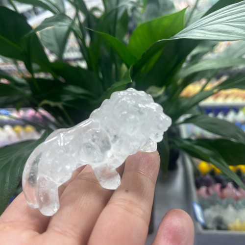 Natural clear quartz hand - 2"natural,