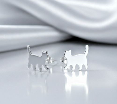 925 sterling silver cat - 925,