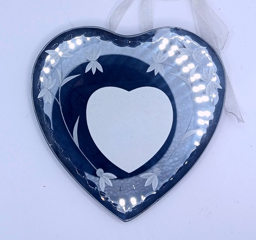 Vintage silver heart - heart, mirror