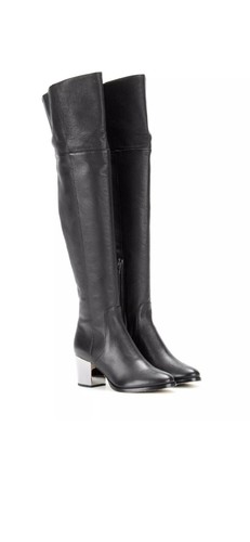 Jimmy choo black leather over - leather,