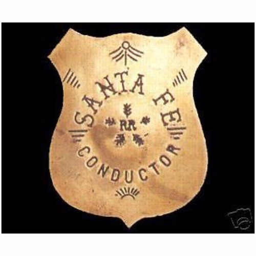 Santa railroad brass train - santa,