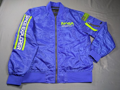 Nasa jacket mens 2xl blue - jacket,