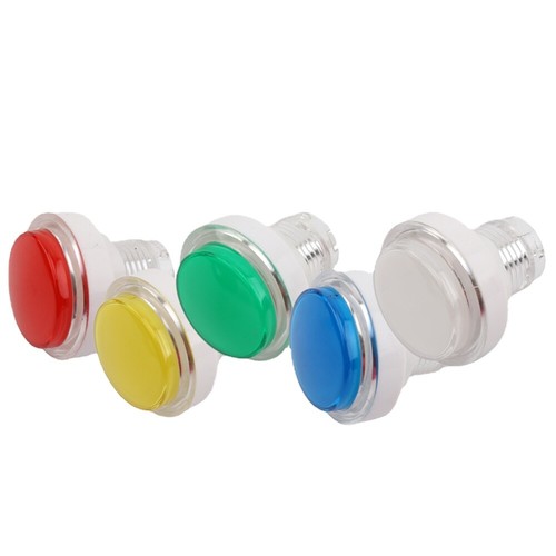 2pcs45mm flat clear 12v led - clear,