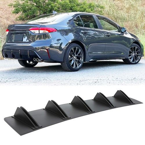 Black rear bumper diffuser - black,