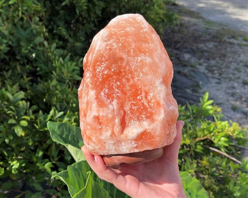 Himalayan salt lamp - himalayan, lamp,