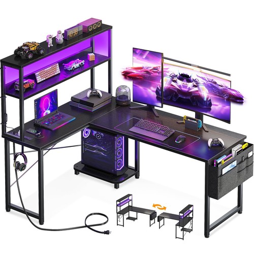 Aodk shaped desk gaming - aodk, with
