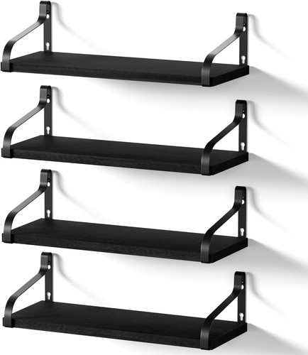 Rustic black floating wall - rustic,