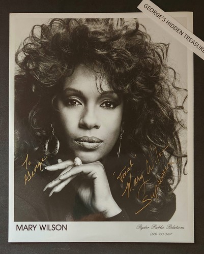 Mary wilson signed autographed - wilson,