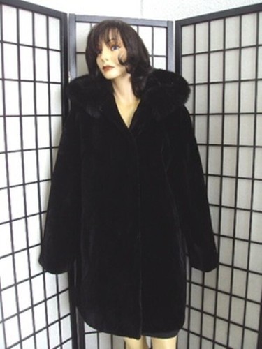 Brand new black sheared beaver - black,