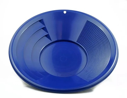 Panning gold pan blue - gold,