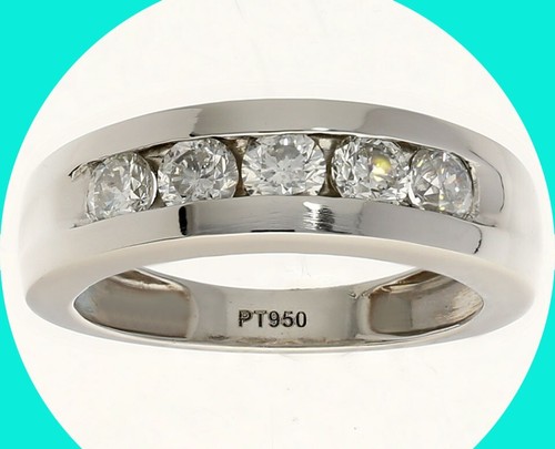 Mens platinum diamond - 5,