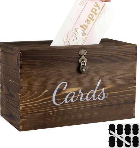Wood wedding card box - wedding,
