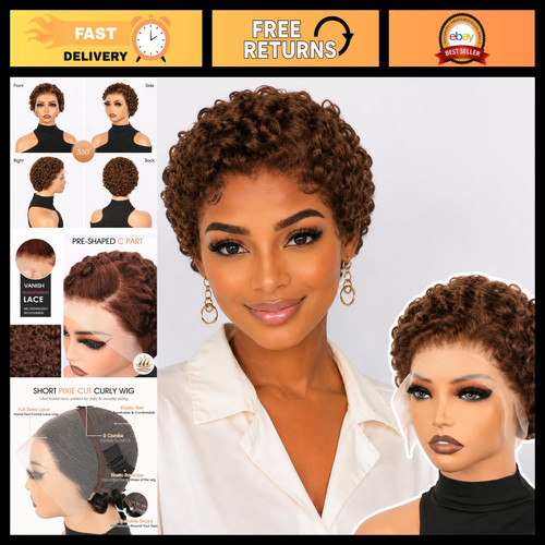 Short curly pixie cut - short,