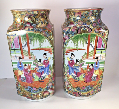 Pair chinese familie rose - chinese,