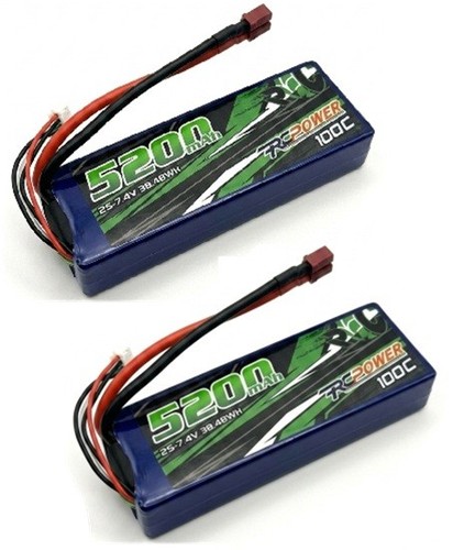 2pk 5200mah 100c 4v - 2pk, 7.4v