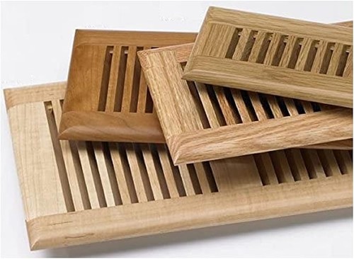 Oak wood floor register - oak,