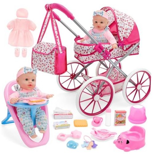 Baby doll stroller set - baby,