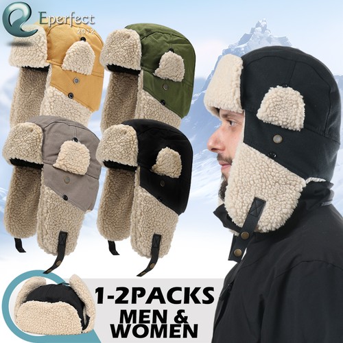 Unisex winter trapper hat - winter,