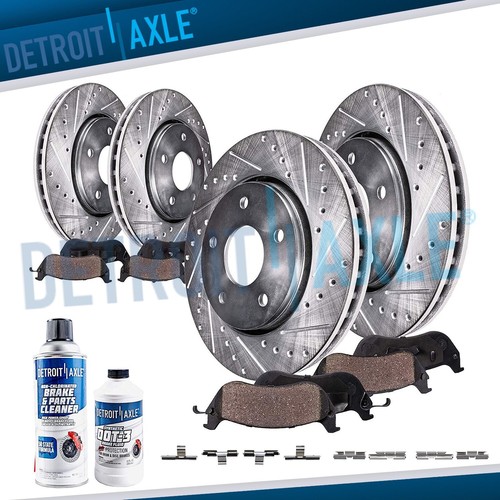 Front rear drilled - rotors, +