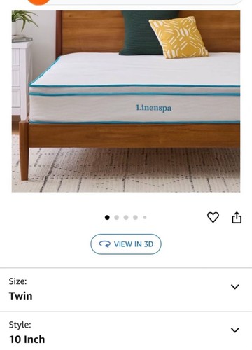 Twin sized mattress - twin, by