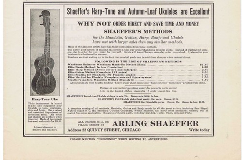 1921 arling shaeffer ukulele - 1921,