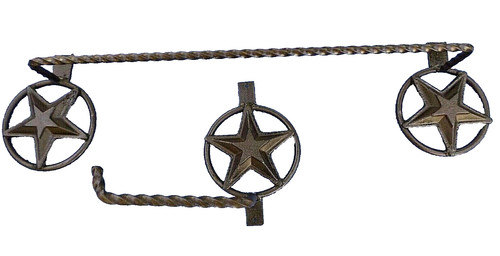 Forged wrought iron towel bar - forged,