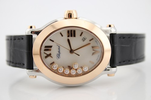 Chopard happy sport - oval, 18k