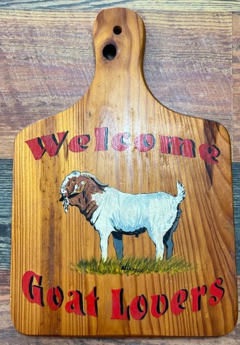Boer goat cutting board - boer,