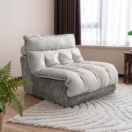 Gray cloud single seat sofa - gray,