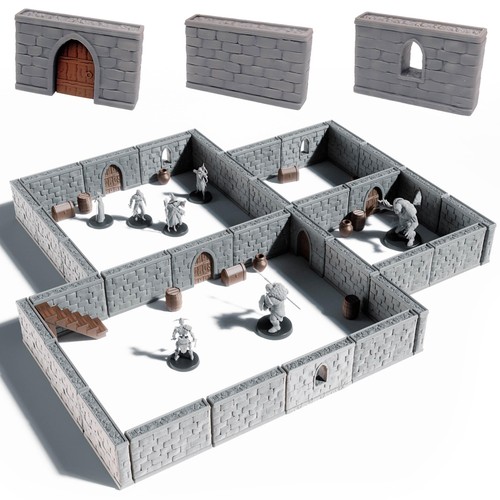 Dungeon walls modular - dungeon, dnd