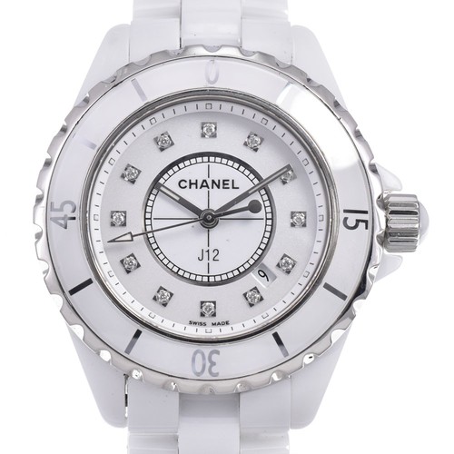 Chanel j12 h1628 - white, ceramic