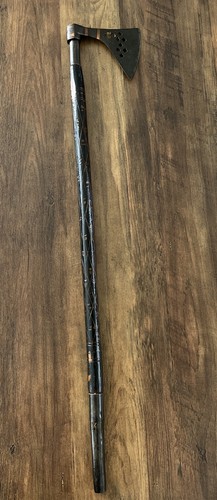 Axe cane walking stick - axe, carved