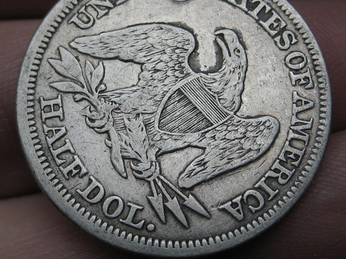 1854 seated liberty half - seated,