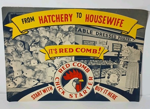 Antique vintage 1950s red - 24",