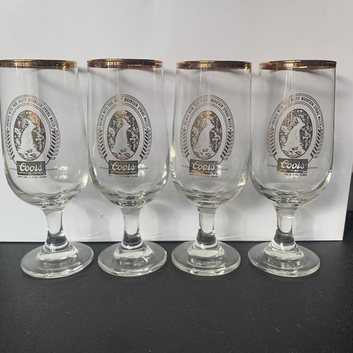 Vtg coors pedestal - 4, pilsner