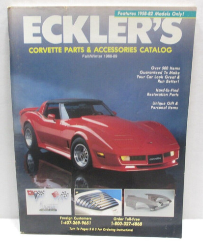Eckler corvette parts - eckler's,