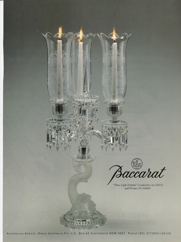 1990 baccarat candelabra - 1990,