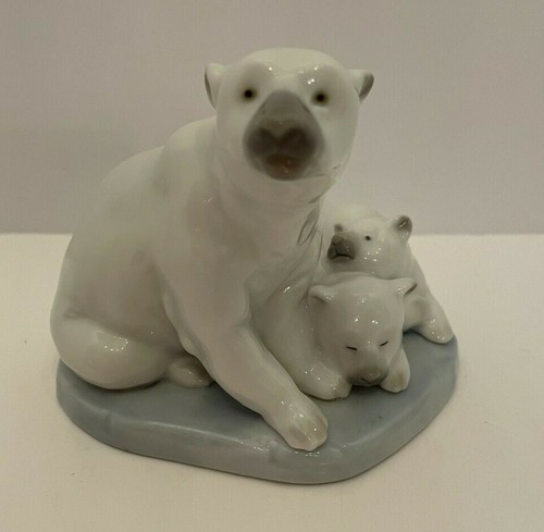 Lladro polar bear family - lladro,