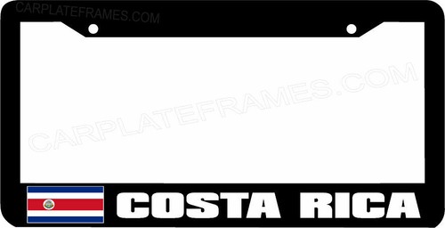Costa rica flag license - rica, plate