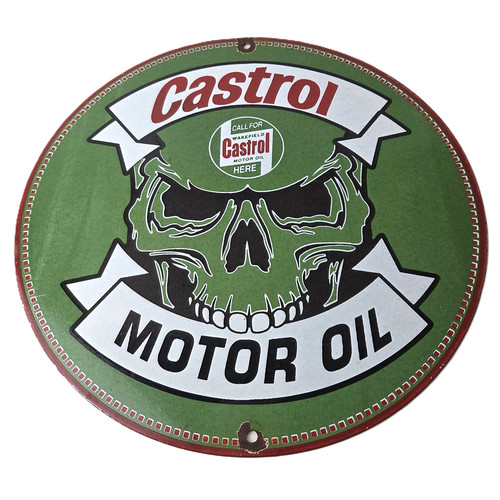Vintage castrol sign racing - sign,