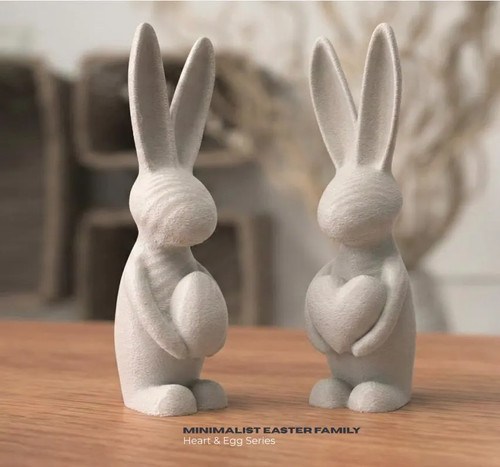 Minimalist easter bunnies - minimalist,