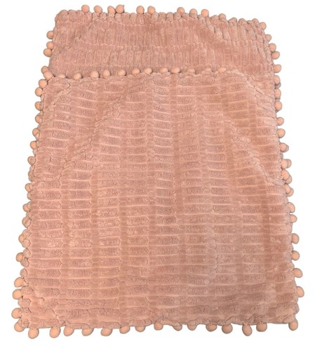Pink pom chenille - chenille, textured
