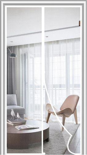 Magnetic screen door mesh - screen, fits